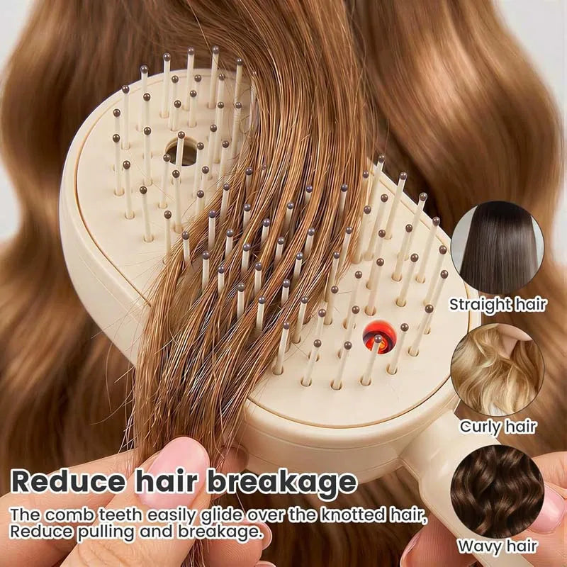 Hair Care Spray Massage Comb Vibration Scalp Massage Hairbrush Head Massager Hair Sprayer Atomizing Brush Hair Oil Applicator