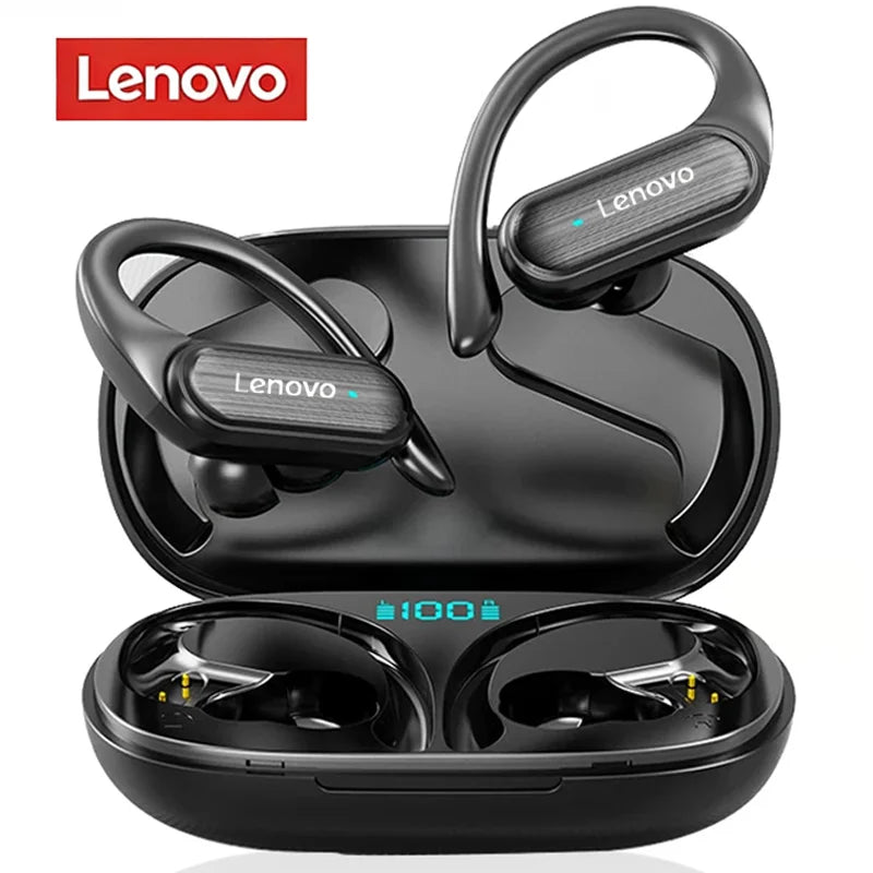 Lenovo A520 Wireless Bluetooth Earbuds Mini Touch Control Headphones HD Stereo Sound Built-in LED Light Portable Earphones