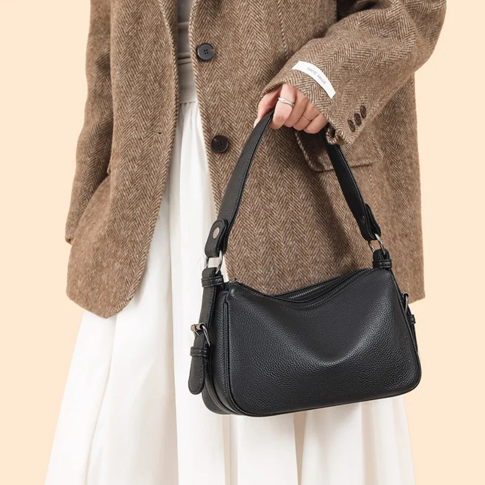 100% Genuine Cow Leather Luxury Handbags Women Bags Designer Ladies Crossbody Shoulder Bags for Women Top Quality Sac A Main New