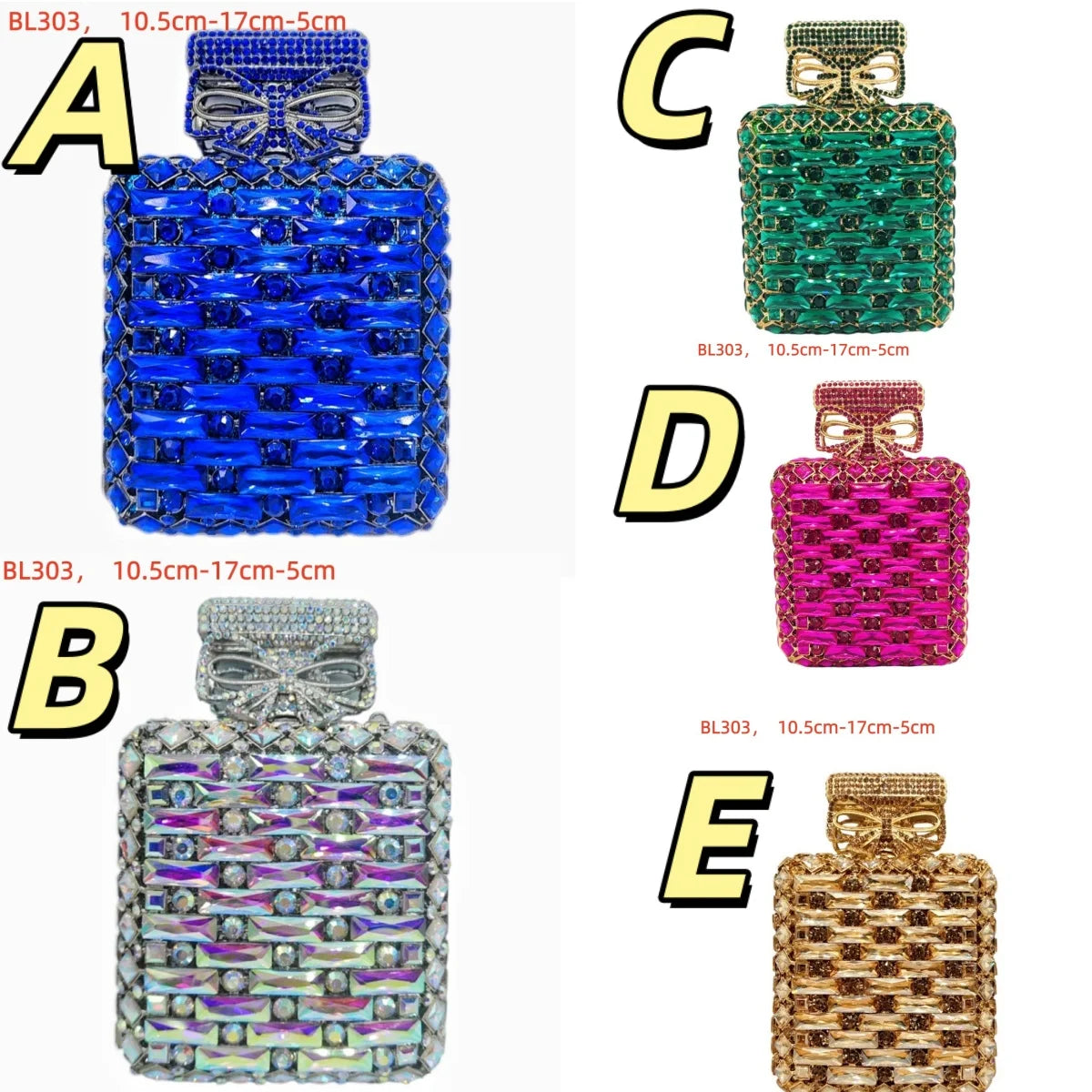 Champagne Bottle Bag Hollow Rhinestone Diamond Evening Bag Party Wedding Banquet Clutch Purse for Women Sac De Marque Luxe Femme