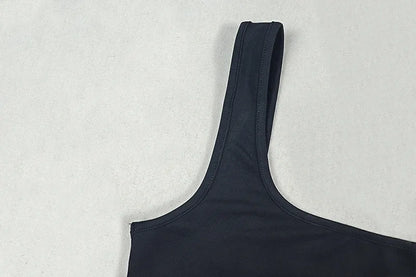 Weird Puss Waistless Jumpsuit Women Sexy Backless Sleeveless Summer Solid Stretch Skinny Midnight Activity Workout Slim Overalls