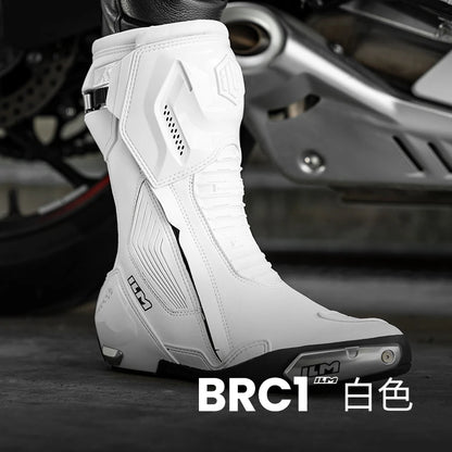 New ILM Off-Road Motorcycle Botas Professional Track Riding Boots Cowhide Waterproof Racing Anti-Collision for Rally Race Shoe