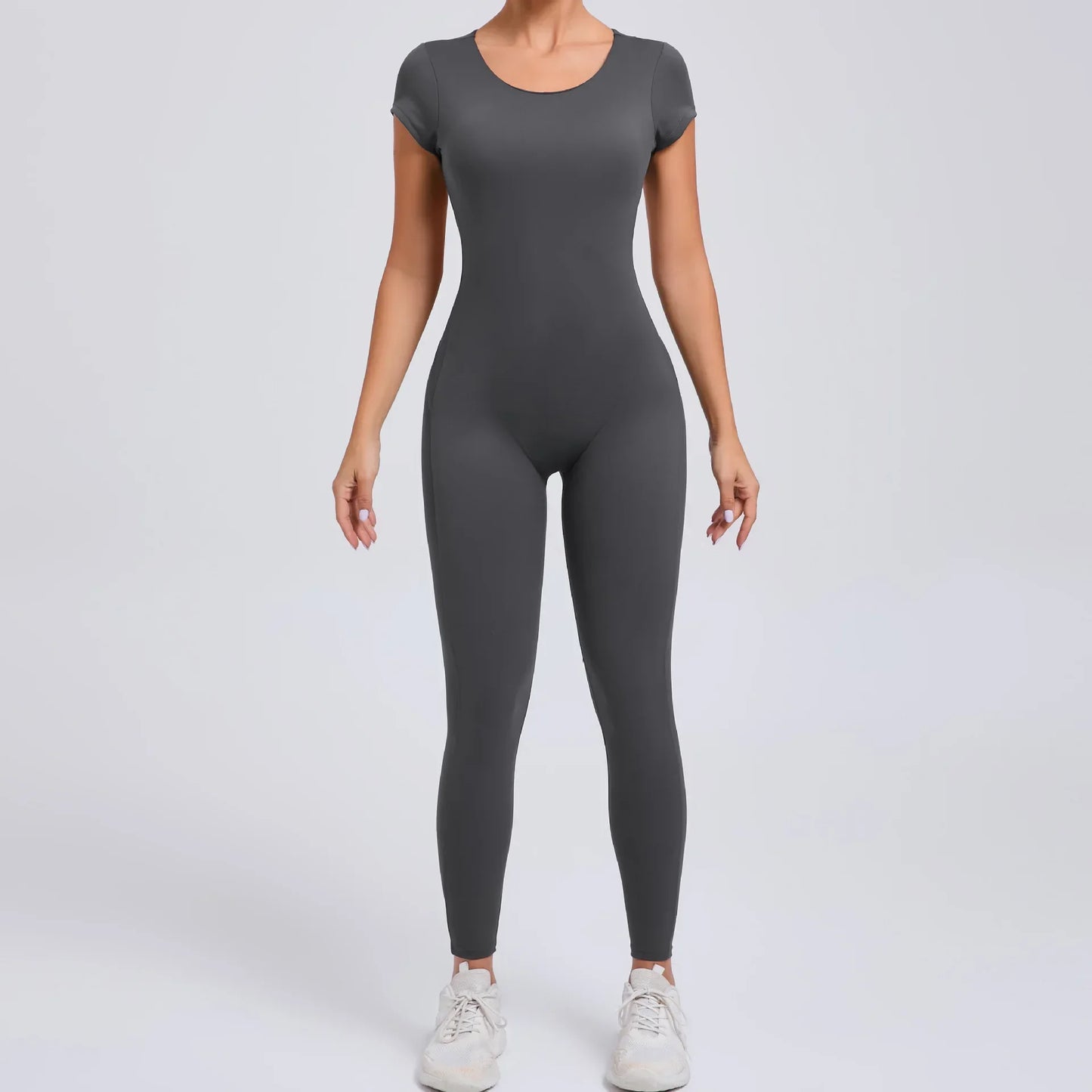 Sports Jumpsuit Woman Gym Sexy Long Jumpsuits One Pieces Fitness Overalls Yoga Sportswear Black Body Women Clothes Short Sleeve