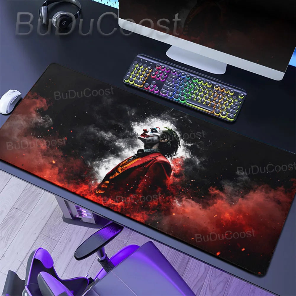 J-Jokers Popular Movies Mousepad HD Printing Computer Gamers Locking Edge Non-slip Mouse Pad XXL Non-Slip Keyboard PC Desk Pad