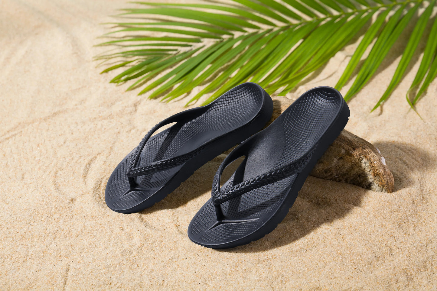 Asgard Summer Flip Flops Comfort Non-slip Flat Rubber Sandals With Stretchable Strap Unisex Cozy Casual  Beach Vacation Slippers