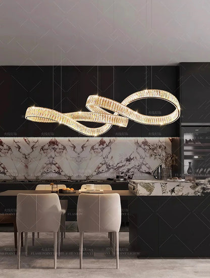 home decorationPendant lights, luxury crystal living room chandelier, dining room Pendant lamp, ceiling light, indoor lighting