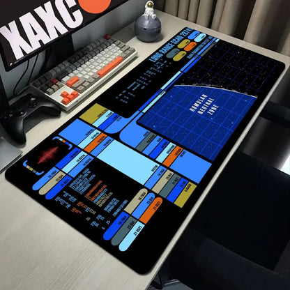 Sci Fi Console Display Table Mat, Jumbo Gamer Mouse Pad, Laptop Pad, Computer Accessories, Game Room Decor, Sci Fi Gifts