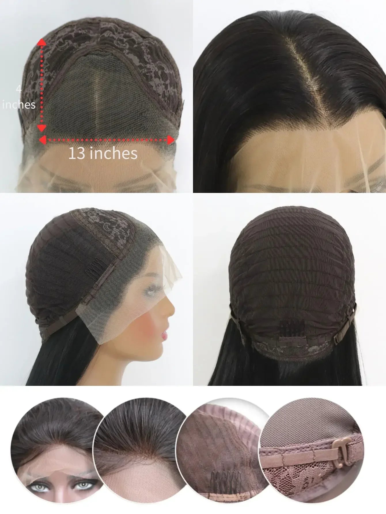 New Body Wave 13*4 Lace Front Synthetic Wigs,Long Glueless Lace Front Wig with Pre Plucked Natrural Hairline and Baby Hair