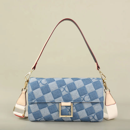 PATSY PG GARIS 2026 Women's Latin American Style Shoulder Bag New Cowboy Splicing Design All-season Suitable Crossbody Bag