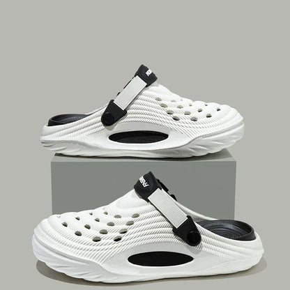 Fashion 2026 Mix Color Men's Comfortable Thick Platform Clogs Summer Beach Outside Couple Slippers Soft Sole EVA Sandals Slides