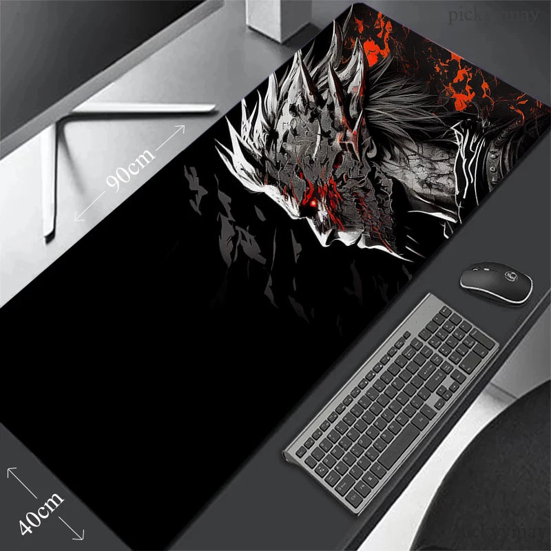 Large Table Carpet Dragon Mouse pad Gamer Mousepad Gaming Mouse Mat Black Desk Mat Soft Computer Desk Pad Waterproof