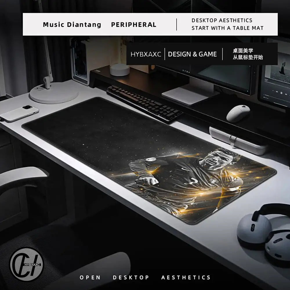 CR7 Football Star R-Ronaldo Mouse Pad Cartoon Lockedge Large Gaming Pad Computer Gamer Keyboard Mat Desk Mousepad PC Desk Pad