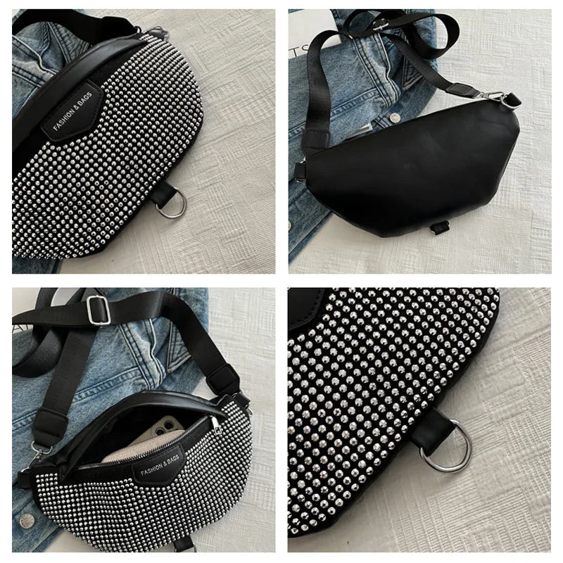 Fashion Luxury Women's Chest Bag For Travel, Wide Strap Crossbody Shoulder Bags Designer Fanny Pack Ladies Waist Bag