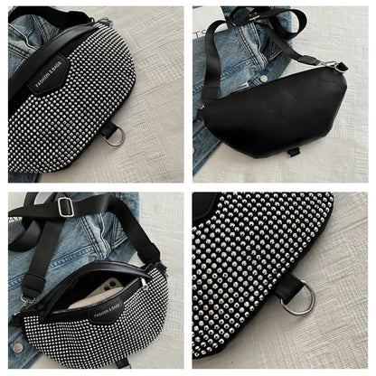 Fashion Luxury Women's Chest Bag For Travel, Wide Strap Crossbody Shoulder Bags Designer Fanny Pack Ladies Waist Bag