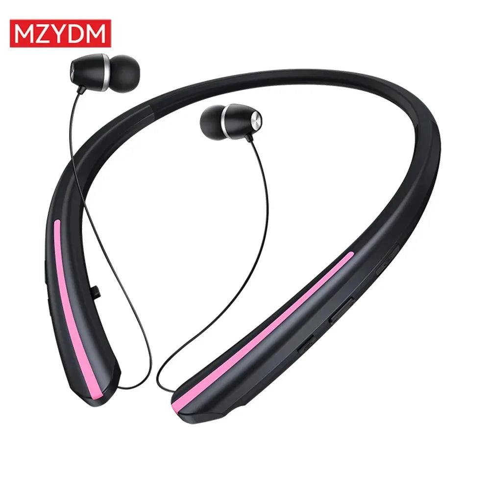 HX801 Bluetooth neckband headphones: High-fidelity stereo sound field, noise-canceling microphone