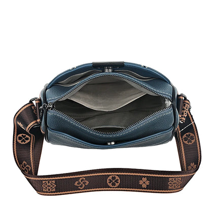Women Genuine Leather Handbags Luxury Designer 3 Layers Cow Leather Shoulder Crossbody Bags Ladies Large Capacity Messenger Bag