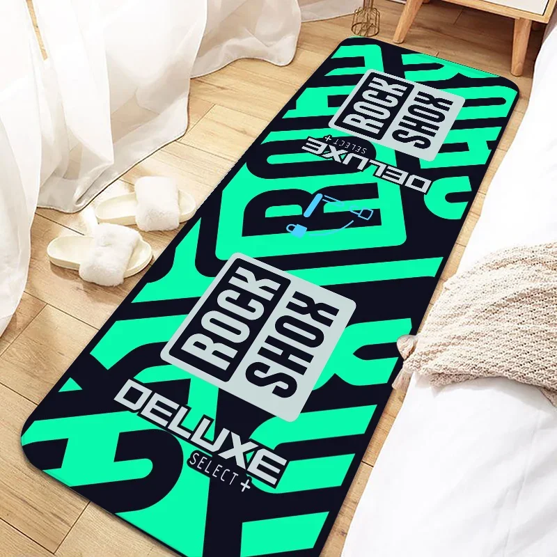 Rock Shox Mountain Bike Door Mat Entrance Non-slip Washable Kitchen Carpet Living Room Hallway Rugs Bathroom Bath Door Mats