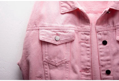Classic Denim Jacket Women Jeans 2023 Jean Boyfriend Jackets for Women Oversize Loose Coat Veste Femme Purple White Yellow Mujer