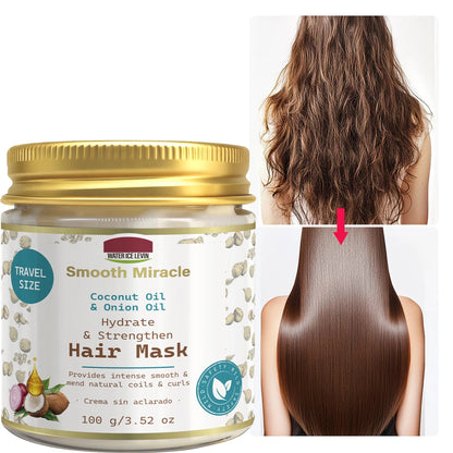 Coconut & Onion Oil Hair Mask - Hydrating & Strengthening Treatment for Smooth, Healthy Curls