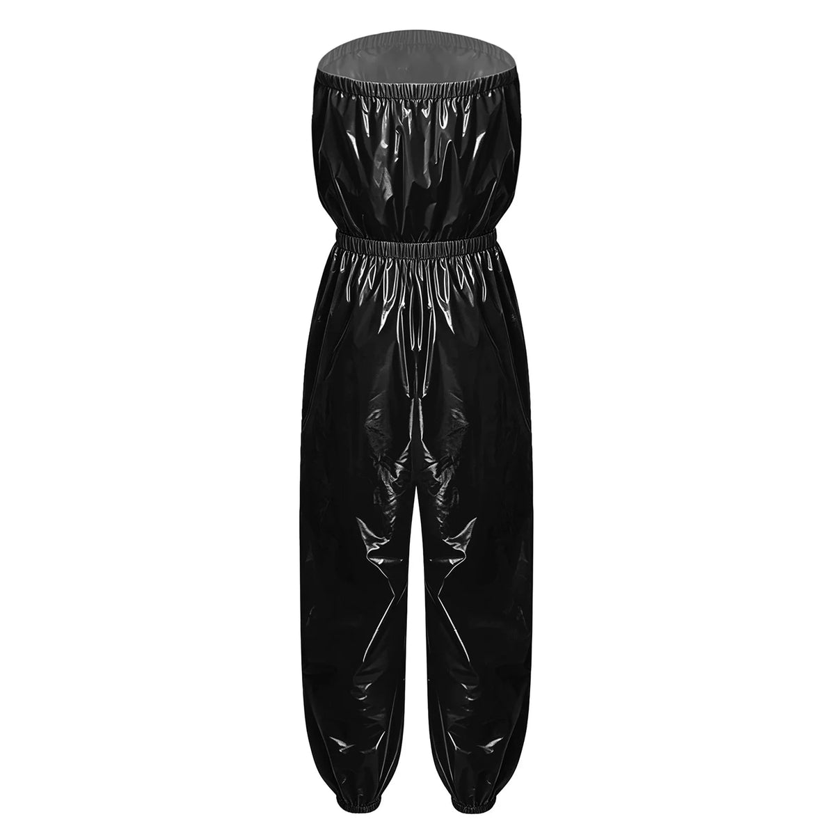 Womens Water Resistant Diaper Cover Jumpsuit Strapless Bodysuit Elastic Waist Leg Opening Adaptive Rompers for Club Night Out