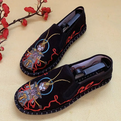 Hanfu Shoes for Women Sneakers Men Ethnic Style Embroidery Chinese style Streetwear Fashion Casual Vintage Old Beijing Shoes