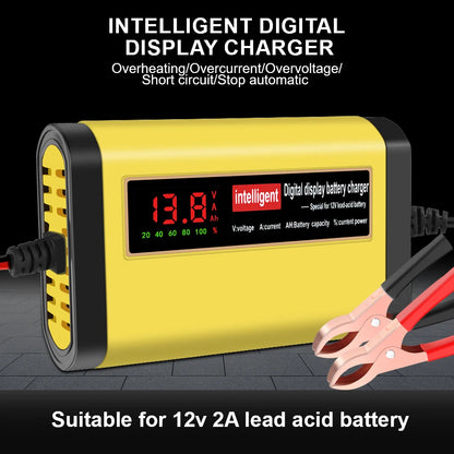 Car Battery Charger Intelligent Smart Battery Charging Pulse Repair Tools Auto Accessories For SUV Motorcycle Truck RV Universal
