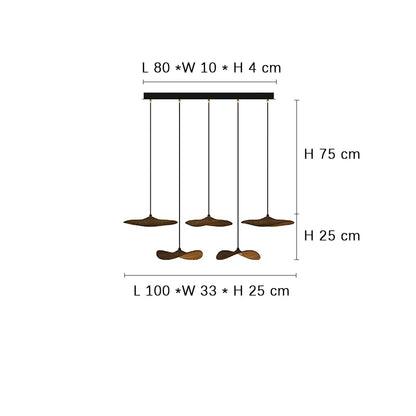 Designer Log Craft LED Ceiling Chandelier Living Room Tearoom Kitchen Table Lamps Bedroom Home Decoration Lighting Stair Lights