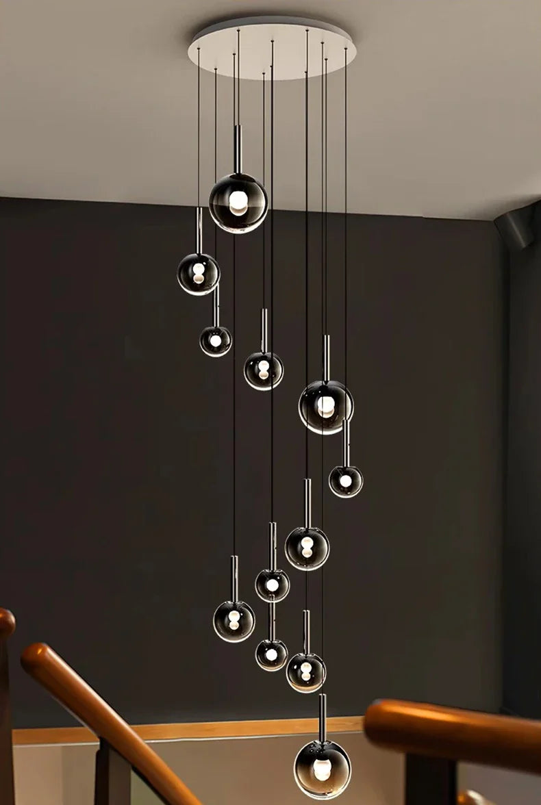 Modern home decor led lights pendant light lamps forstaircase Chandeliers for living room hanging light indoor lighting