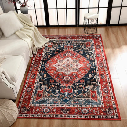 American Retro Style Rugs for Bedroom Large Area Living Room Decoration Anti-slip Carpet Washable Lounge Floor Mat Home Soft Rug