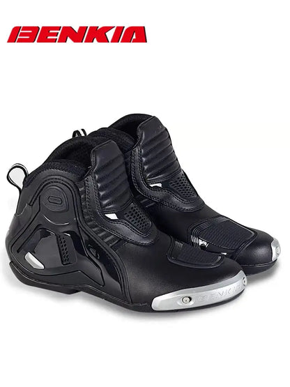BENKIA CE Certification Motorcycle Botas Professional Track Riding Boots Racing Summer Zapato AntiCollision Off-Road for Rally