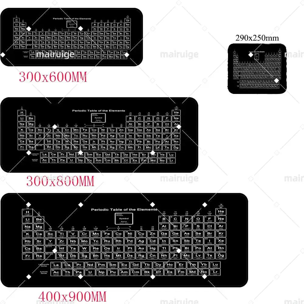 Periodic table of elements Mouse Pad Gaming Mouse Pad Desk Mat HD Gamer Large XXL Mouse Pads PC Computer Carpet Long table mat