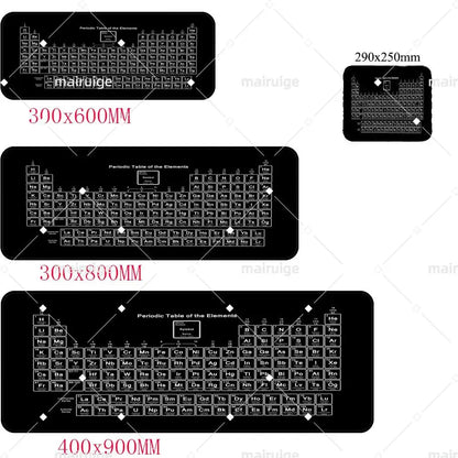 Periodic table of elements Mouse Pad Gaming Mouse Pad Desk Mat HD Gamer Large XXL Mouse Pads PC Computer Carpet Long table mat