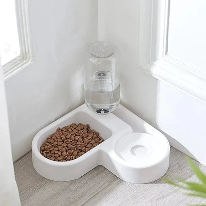 Dog and Cat Bowl-Pet Feeders and Food Bowl Set Suitable for Cats and Dogs Drinking Pet Bowl Moisture-proof New Automatic Double