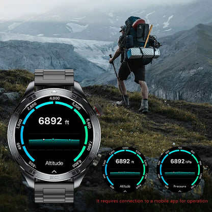 2026 new business men's smart watch 1000 mAh battery with compass altitude pressure IPX8 waterproof call sports health watch