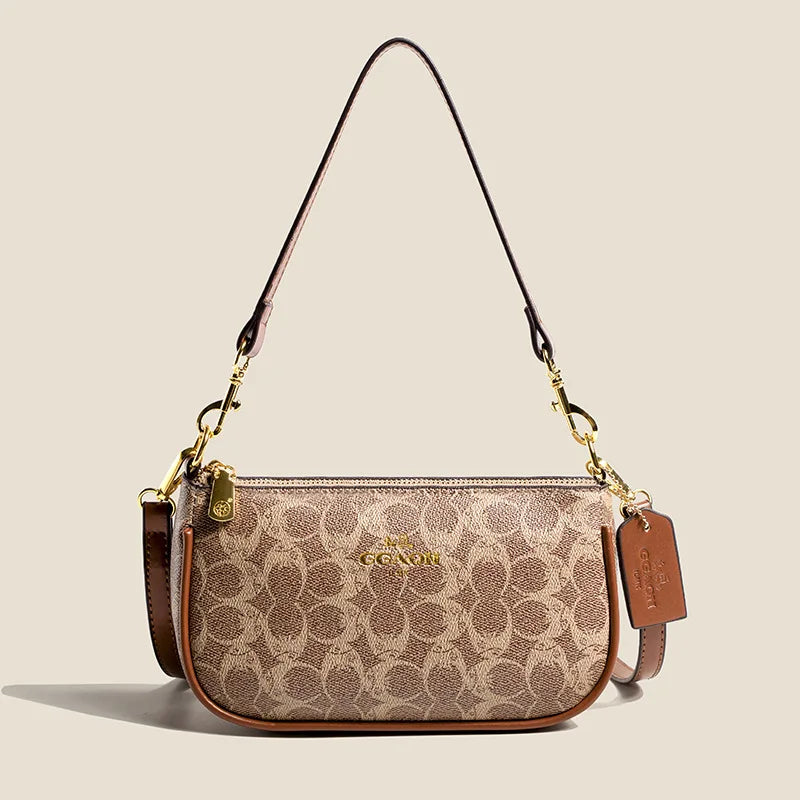 High-End Women's Underarm Shoulder Bag Classic Vintage Ladies Crossbody Handbag Elegant Designer Leather Messenger Bag For Women