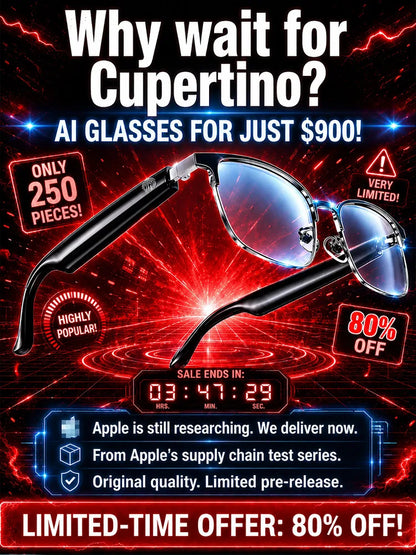 AI Smart Glasses Photochromic Lenses Touch Voice Control Bluetooth Call Real-Time Translation UV400 Multifunctional Eyewear