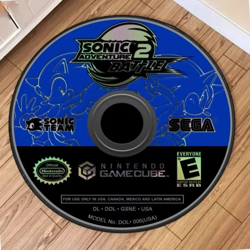 3Dmusic Cd Round Rugs Big Crack and Deep Stunning Optical Carpets Look Floor Mats Home Decoration Circular Carpet