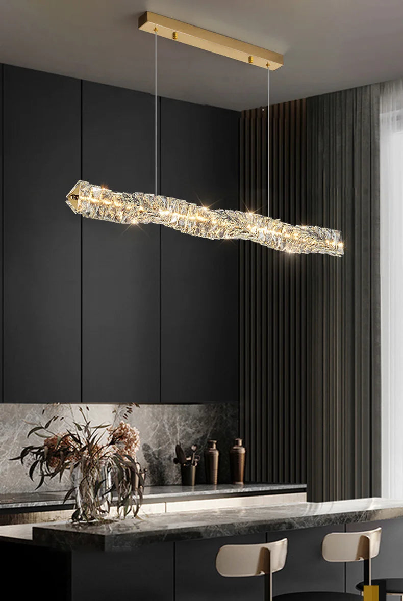 Luxury K9 Crystal Chandelier Dimmable Ceiling LED Pendant Lights Home Living Room Bedroom Indoor Atmosphere Decorative Lighting