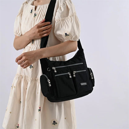 Women's Shoulder bag Nylon Female Travel Handbag Ladies Messenger Bag light CrossBody Bag High-grade Wear-resistant fabric