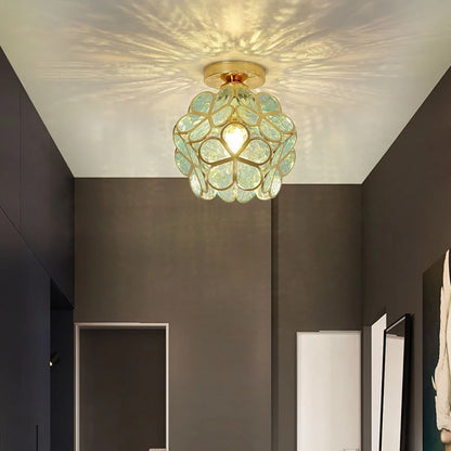 Modern Glass Pendant Lights for Restaurant Cafe Decoration Hanging Lamp Ceiling Chandeliers Nordic Flower Lighting Hotel Decor