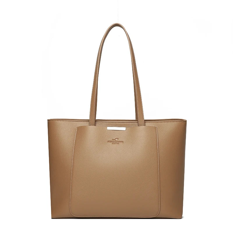 High Quality Leather Shoulder Crossbody Messenger Tote Bag Large Handbag Purses Genuine Brand Luxury Designer Women Bags