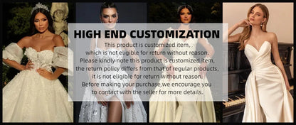 New Design Mermaid Evening Dresses Ocean Shell Starfish Pearl Decoration Strapless Side Split Party Prom Dress Customized