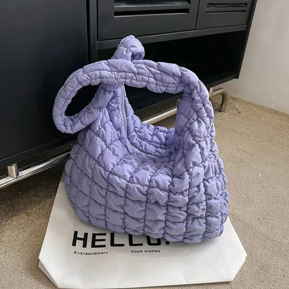 Cloud Crossbody Bag Soft Dumpling Tote Bag Fashion Satchel Bag Large Capacity Sling Bag Solis Color Casual Bags