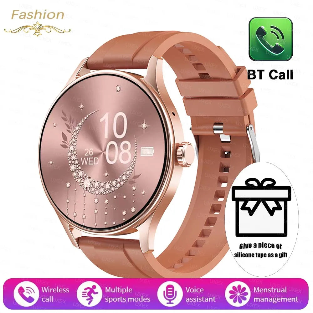 2026 New Smart Watch Women Men Bluetooth Call Sports Fitness Watches Heart Rate Health Monitor Smartwatch Ladies For Android iOS