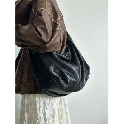 CGCBAG 2025 New Fashion Luxury Designer Tote Bag Simple Solid Commuting Original Brand Handbags Women Soft Leather Shoulder Bag