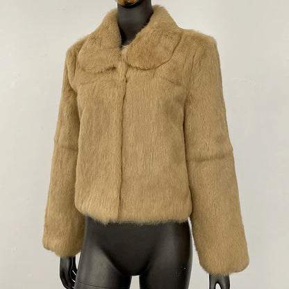 Natural Rabbit Fur Coat Women New Autumn Winter Female Real Fur 2025 Real Leather and Fur Women's Clothing Outerwear Lady Jacket