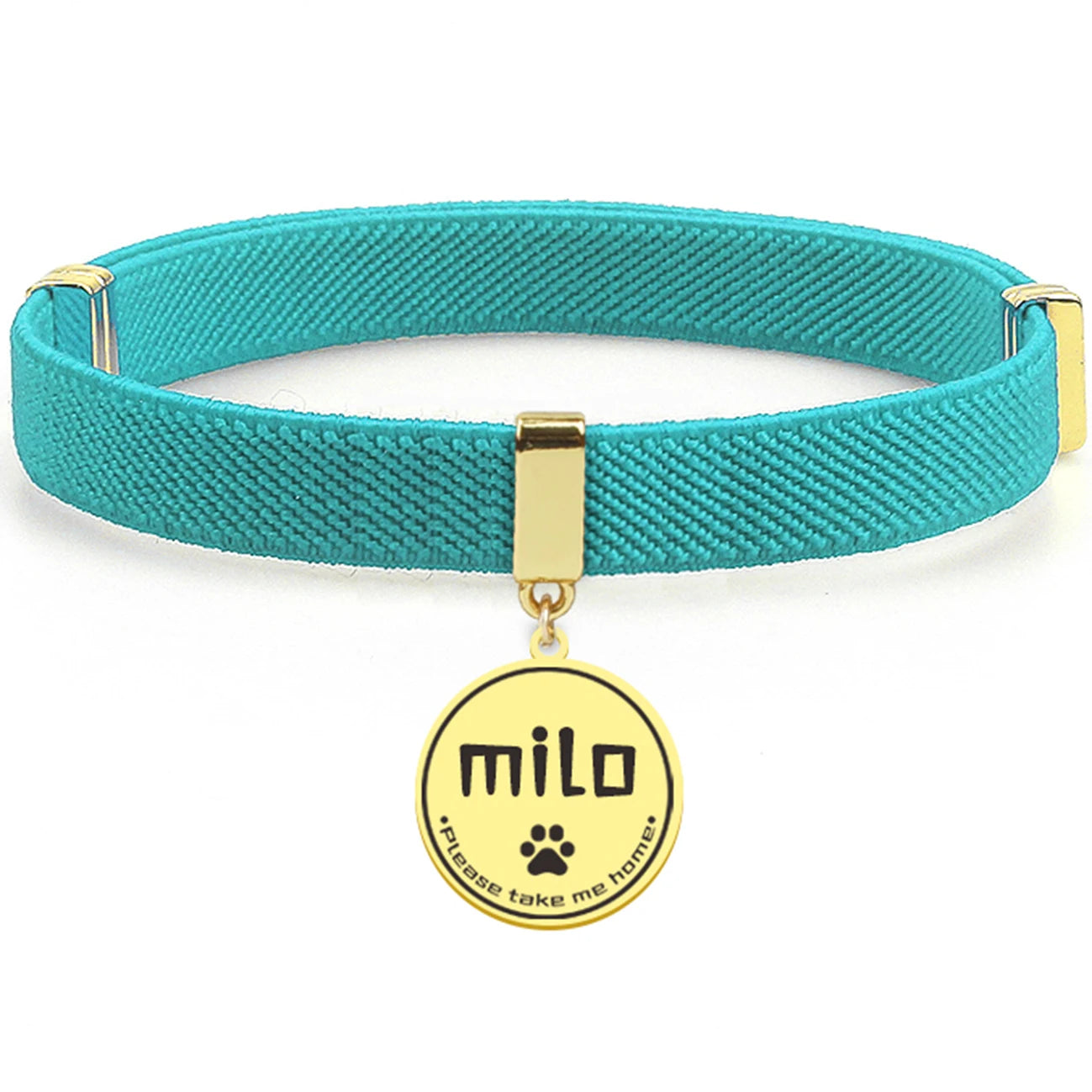 Cute Customized Cat Collar Round Metal Name Tag Breakaway AirTag Kitten Collars Adjustable Pet Collars for Cats and Puppies Dogs
