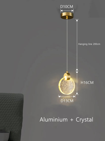 LED nordic lamps Modern Crystal Chandeliers lustre Bedroom Study Dining Room lights home decoration Pendant Lamp bedside lamp