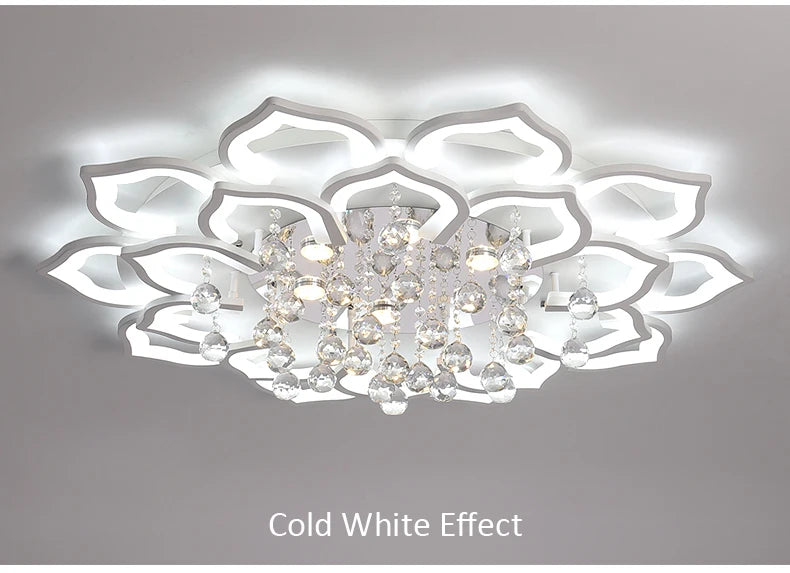 Modern Crystal Chandelier Ceiling Chandeliers For Living Room Lamp Bedroom Kitchen Lustre Indoor Lighting LED Fixtures Lights
