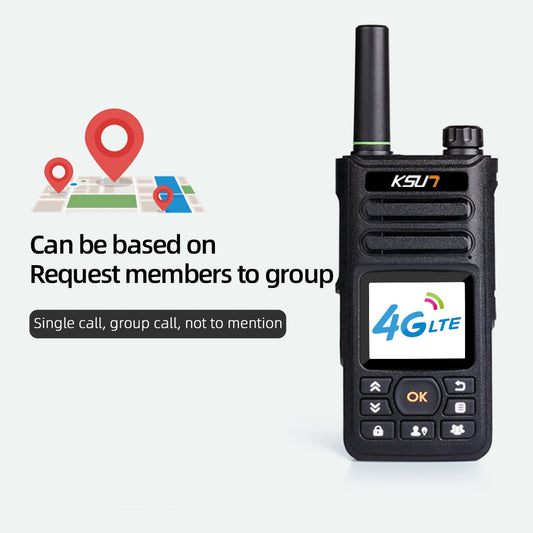 KSUT ZL10 Zello Walkie Talkie 4g Radio Work With Sim Card Blue Tooth Long Range Two Way Radio Walkie Talkie Profesional Powerful
